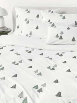 Funda nórdica de percal con árboles de Navidad Darina