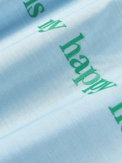 Funda nórdica de percal con bordado Roya