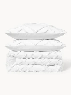 Funda nórdica de percal con mechones Faith