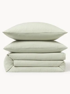 Funda nórdica de percal de algodón lavado Leonora