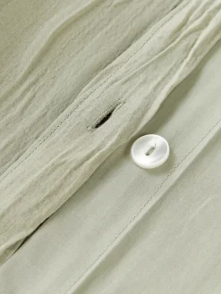 Funda nórdica de percal de algodón lavado Leonora