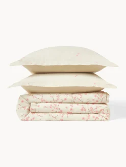 Funda nórdica de satén con estampado floral Sakura