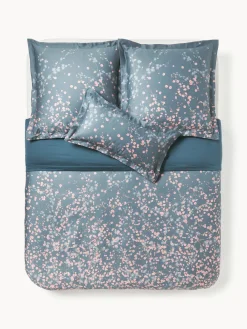 Funda nórdica de satén con estampado floral Sakura