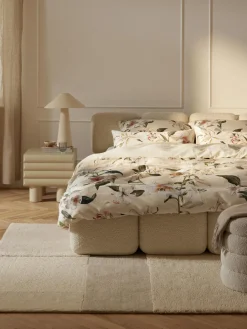 Funda nórdica de satén con estampado floral Flori