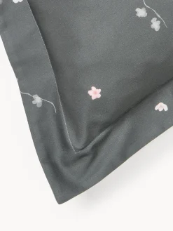 Funda nórdica de satén con estampado floral Sakura