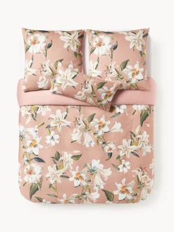 Funda nórdica de satén con estampado floral Flori