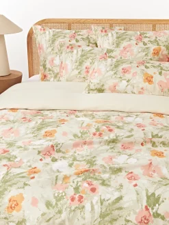 Funda nórdica de satén estampado Anthea