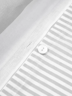 Funda nórdica doble cara de algodón a rayas Lorena