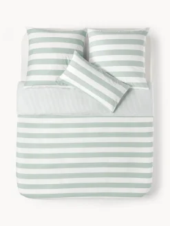 Funda nórdica doble cara de algodón a rayas Lorena