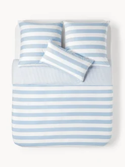 Funda nórdica doble cara de algodón a rayas Lorena