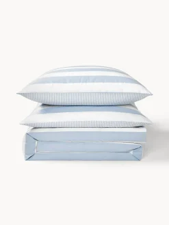 Funda nórdica doble cara de algodón a rayas Lorena