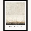 Impresión digital enmarcada Golden Line