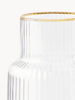 Jarra con relieve y borde dorado Minna, 1,1 L