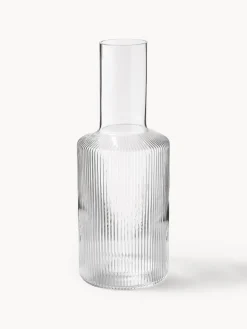 Jarra de agua soplada con relieves Ripple, 1 L