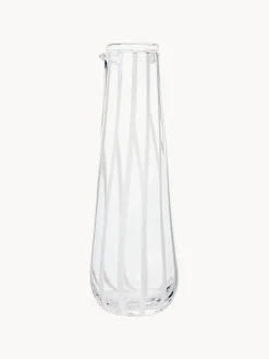 Jarra de água soplado Stripe, 800 ml