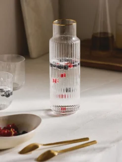 Jarra soplada con borde dorado Aleo, 1 L