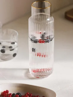 Jarra soplada con borde dorado Aleo, 1 L