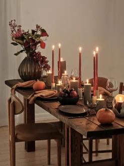 Jarrón artesanal con esmalte reactivo Wide, 40 cm