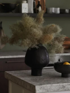 Jarrón artesanal de diseño de gres Saki, 32 cm