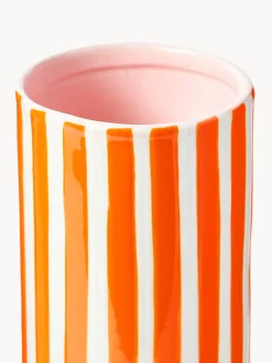 Jarrón artesanal de porcelana Ray, 29 cm