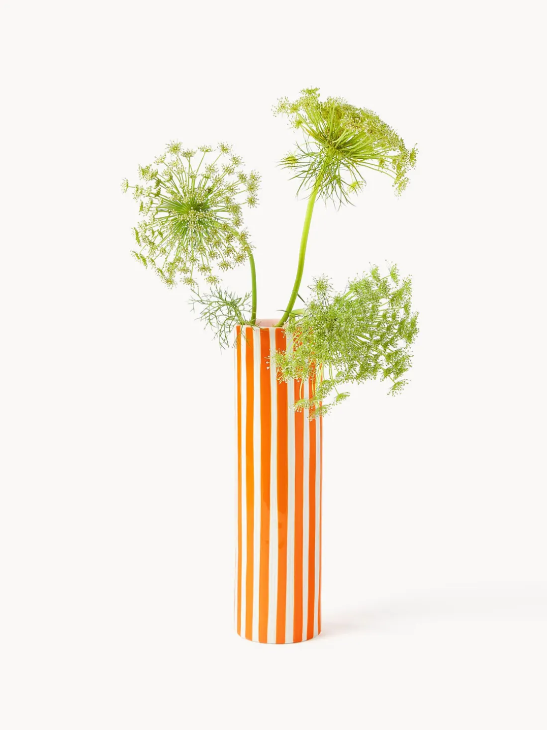 Jarrón artesanal de porcelana Ray, 29 cm