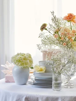 Jarrón artesanal de porcelana Rhombe, 17 cm