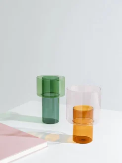 Jarrón artesanal de vidrio Boreale, 21 cm