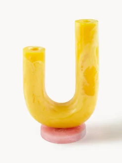 Jarrón artesanal en look mármol Mustique, 20 cm