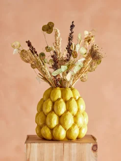 Jarrón artesanal Limone, Al 22 cm