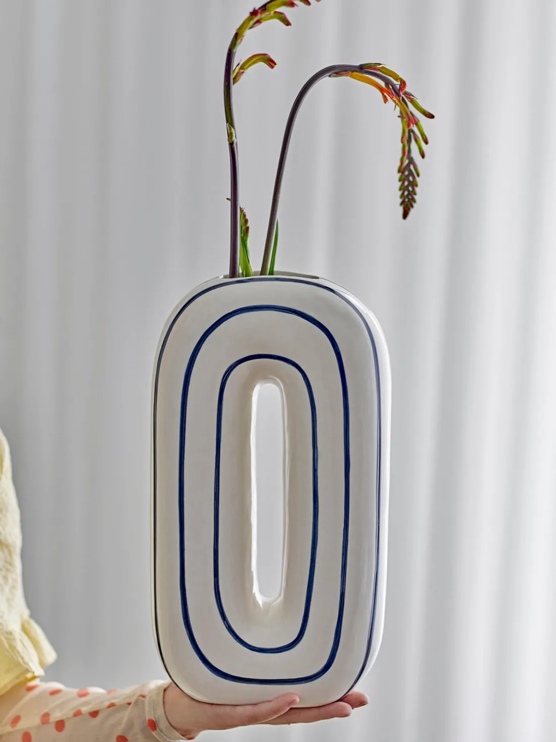 Jarrón artesanal Mae, 32 cm