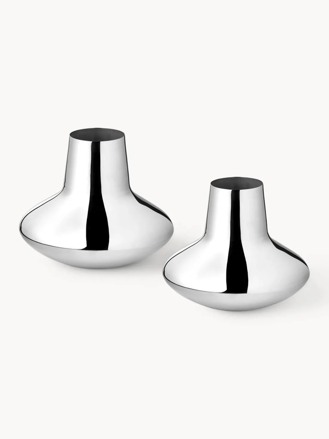 Jarrón de acero inoxidable Henning Koppel, 22 cm