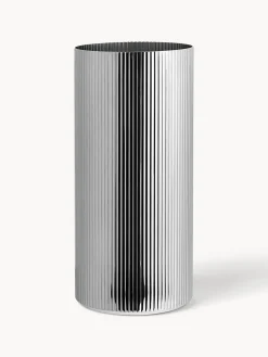 Jarrón de acero inoxidable con relieves Bernadotte, 26 cm