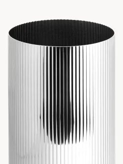 Jarrón de acero inoxidable con relieves Bernadotte, 26 cm