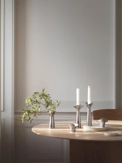 Jarrón de acero inoxidable Bloom Botanica, 15 cm