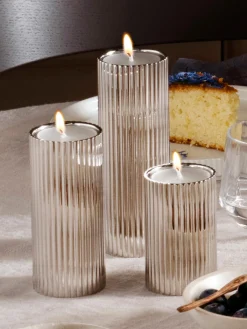 Jarrón de acero inoxidable Henning Koppel, 14 cm