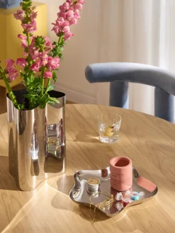 Jarrón de acero inoxidable Vine, 26 cm