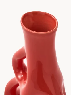 Jarrón de cerámica artesanal Three Ears, Al 21 cm