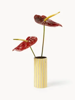 Jarrón de porcelana artesanal Ray, 18 cm