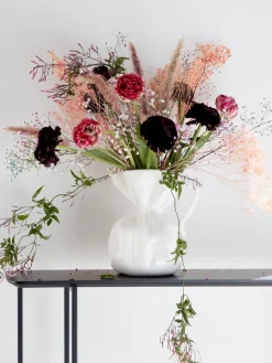 Jarrón de porcelana Crumple, 26 cm