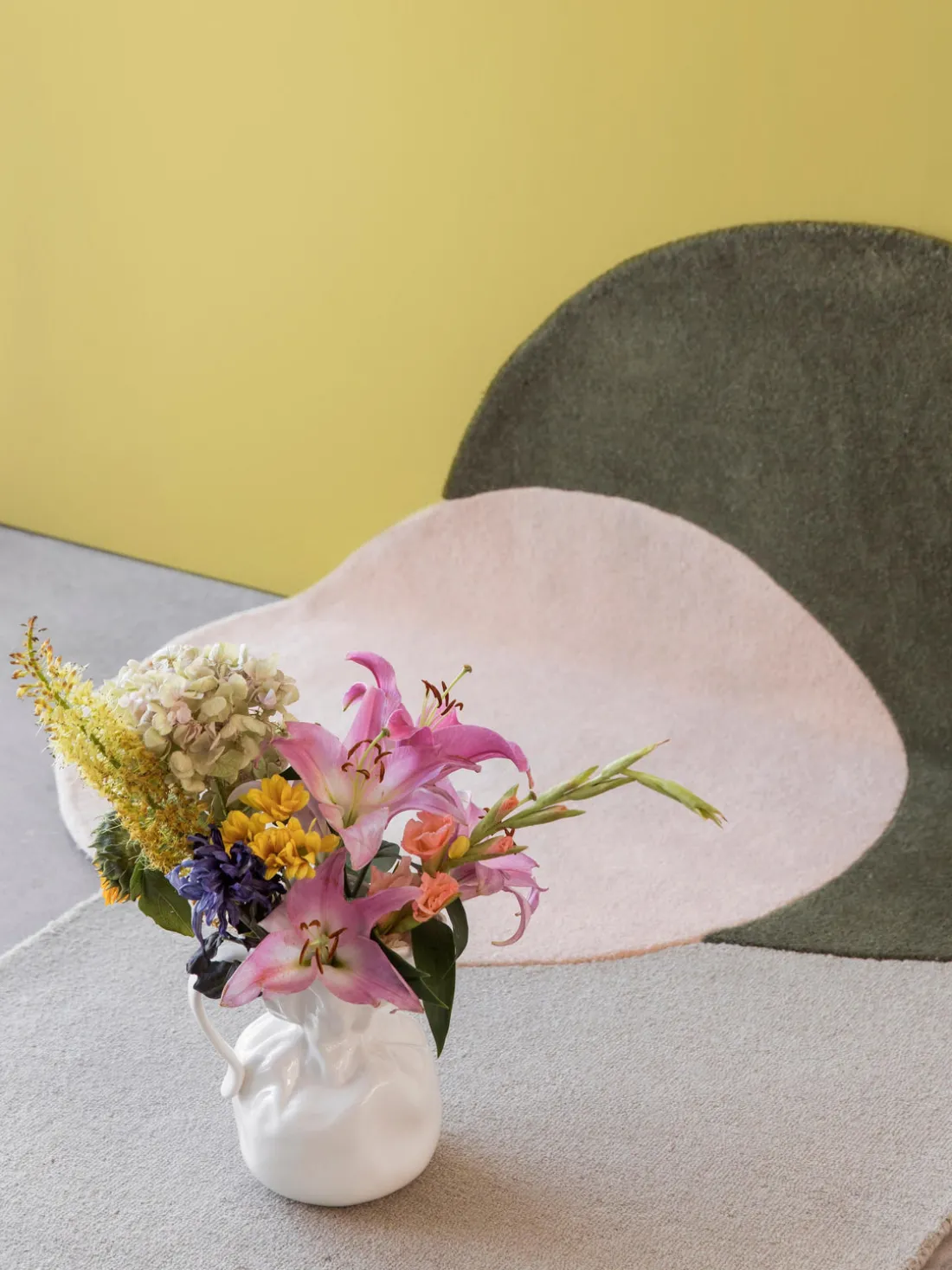 Jarrón de porcelana Crumple, 26 cm