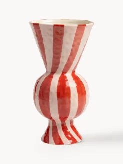 Jarrón de rombos pintado a mano, 30 cm