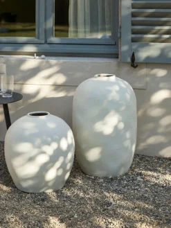 Jarrón de suelo de gres Bruno, 44 cm