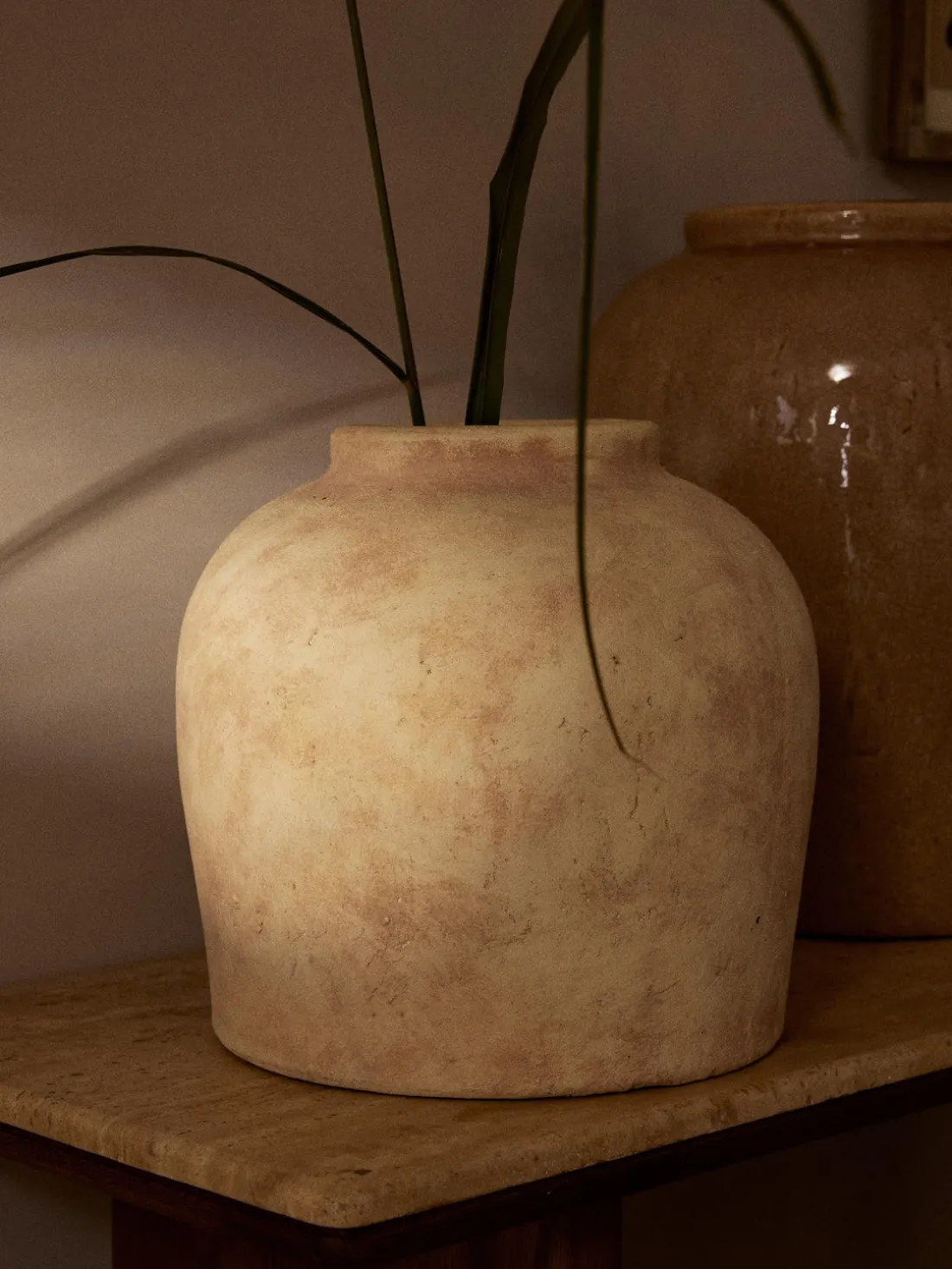 Jarrón de suelo de terracota Hilo, 28 cm