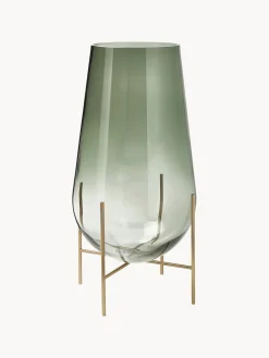 Jarrón de suelo soplado artesanalmente Échasse, 60 cm