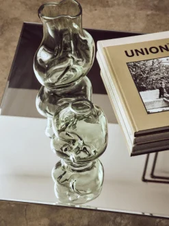 Jarrón de vidrio artesanal Gleam, 18 cm