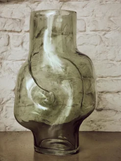 Jarrón de vidrio artesanal Gleam, 32 cm