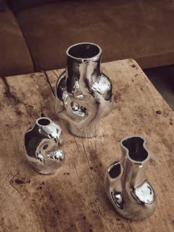 Jarrón de vidrio artesanal Gleam, 32 cm