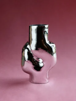 Jarrón de vidrio artesanal Gleam, 32 cm