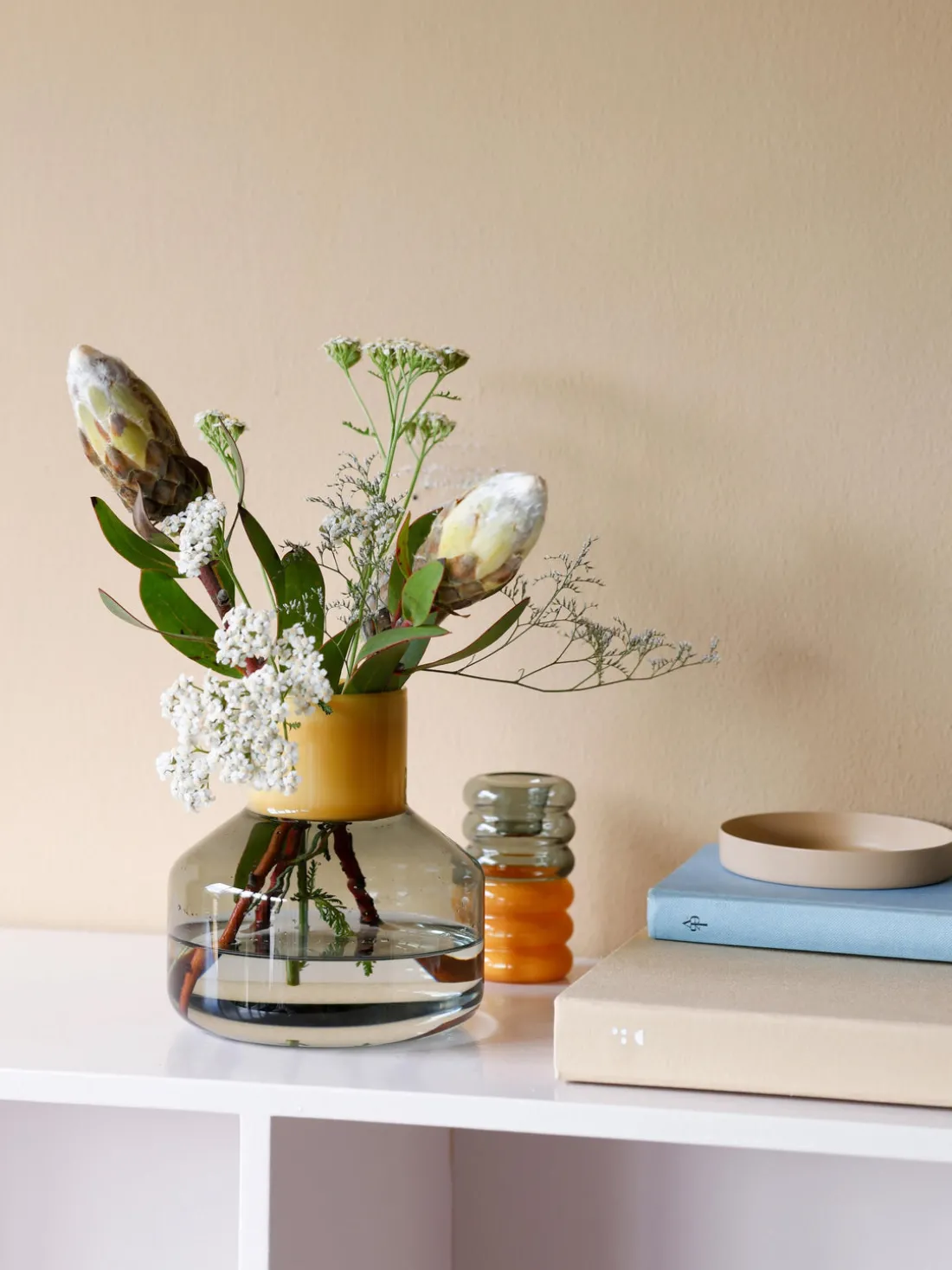 Jarrón de vidrio borosilicato Generous, 14 cm