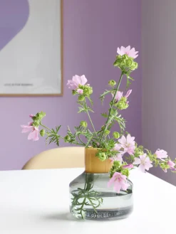 Jarrón de vidrio borosilicato Generous, 14 cm